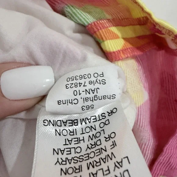 womens lilly pulitzer dresses Size 0 Floral Dress Pink yellow Elegant - Picture 9 of 10